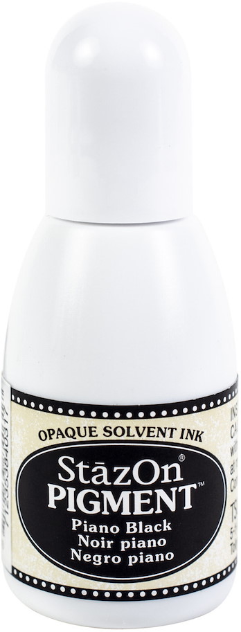 StazOn Pigment Inker Piano Black 15ml 