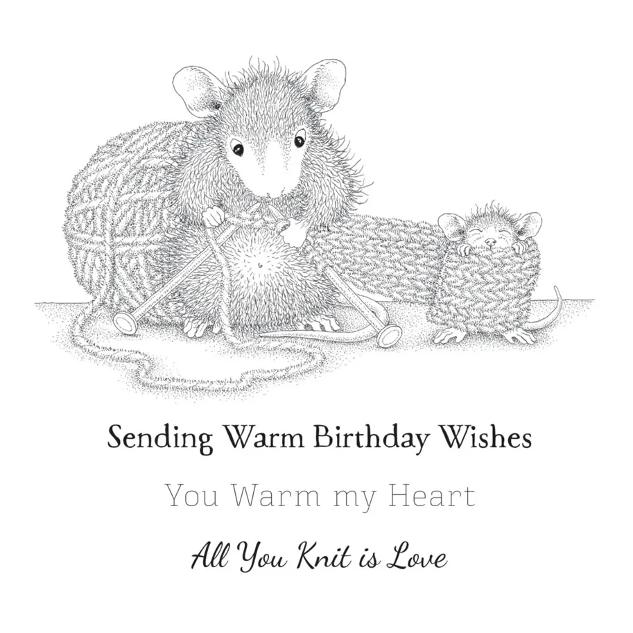 Spellbinders Knit One Cling Rubber Stamp