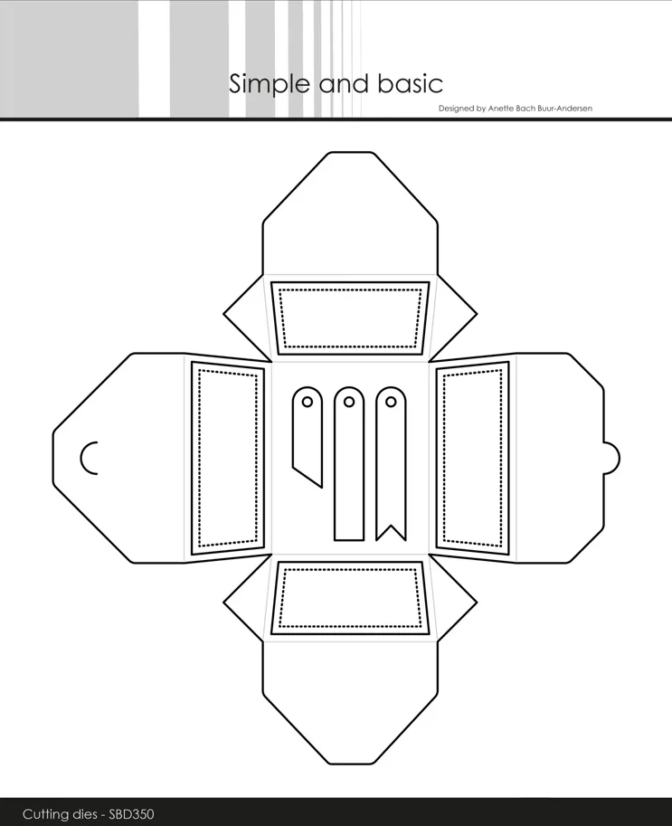 Simple and Basic Rectangular Giftbox Cutting Dies