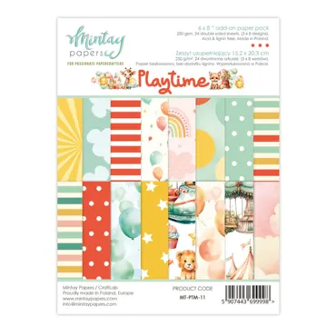 MINTAY PAPERS 6 X 8 ADD-ON PAPER PAD - PLAYTIME