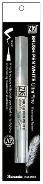 Kuretake Brush Pen White Ultra Fine