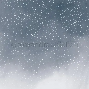 Alexandra Renke Designpapier 'Blütengestöber Nachtblau'