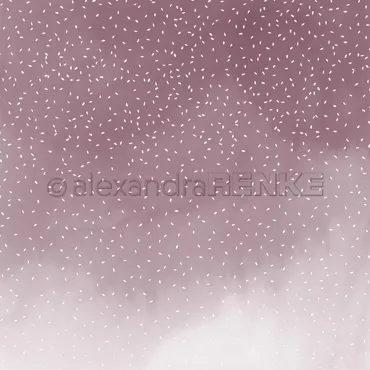 Alexandra Renke Designpapier 'Blütengestöber Burgund'