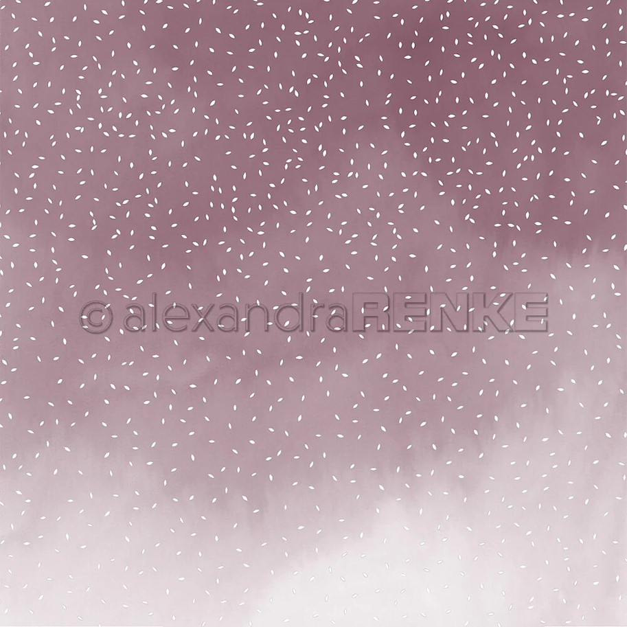 Alexandra Renke Designpapier 'Blütengestöber Burgund' 