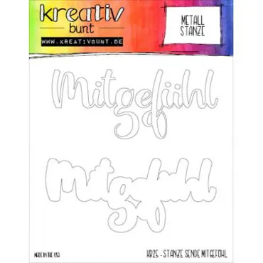 Kreativbunt Stanze Sende Mitgefühl