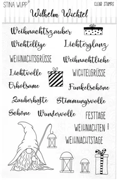 Stina Wupp Clear Stamps Set A5 Wilhelm Wichtel