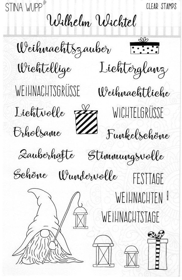 Stina Wupp Clear Stamps Set A5 Wilhelm Wichtel