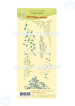 LeCreaDesign® combi clear stamp Structures 8 background