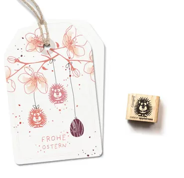Cats on appletrees Ministempel Igel Gangolf