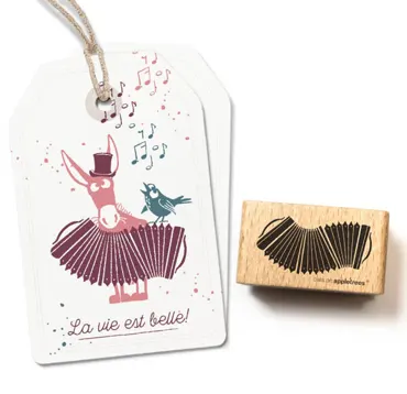 Cats on appletrees Stempel Bandoneon