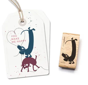 Cats on appletrees Stempel Dackel Traudel
