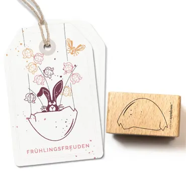 Cats on appletrees Stempel Ei 13 Oberteil Outline