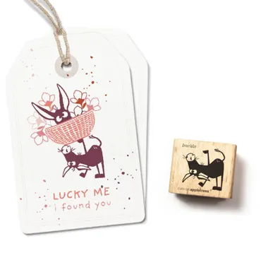Cats on appletrees Stempel Esel Imelda