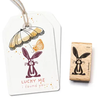 Cats on appletrees Stempel Hase Jona