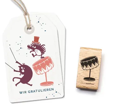 Cats on appletrees Stempel Trommel 2