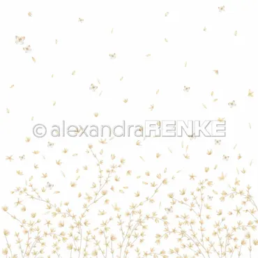 Alexandra Renke Designpapier 'Forsytien Ranken'