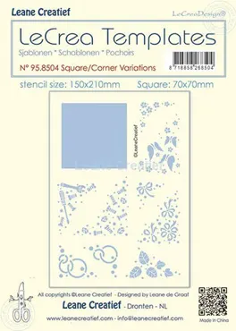 Leane Creatief Stencil Square-Corner variations
