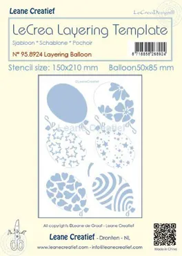 Leane Creatief Layering Template Balloon
