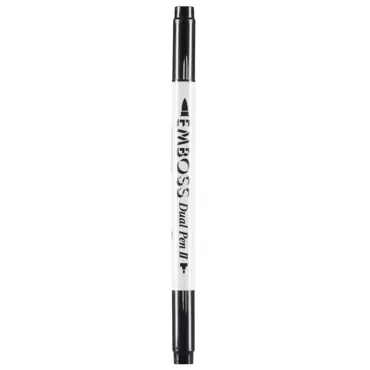 Tsukineko Emboss Dual Pen Real Black