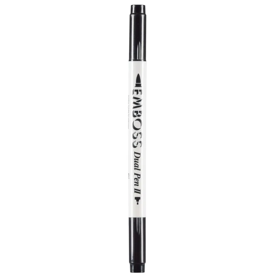 Tsukineko Emboss Dual Pen Real Black