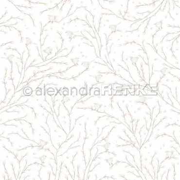 Alexandra Renke Designpapier 'Weidenkätzchen Hintergrund'