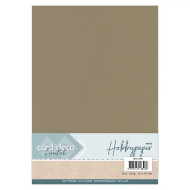 Card Deco Essentials - Hobbypaper - Mocca