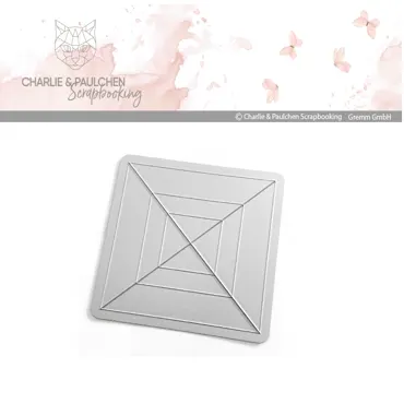 Charlie & Paulchen Stanzform Sichtbox – Passepartout Quadrat groß