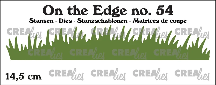Crealies On The Edge Dies No. 54 Grass Curved