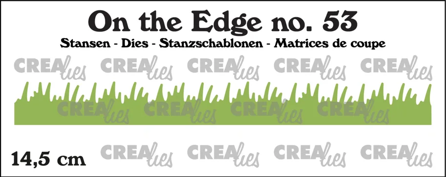 Crealies On The Edge Dies No. 53 Grass Straight