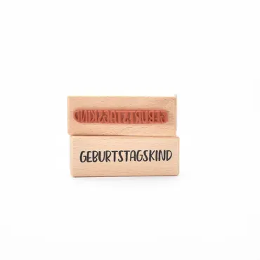 Heindesign Motivstempel Geburtstagskind