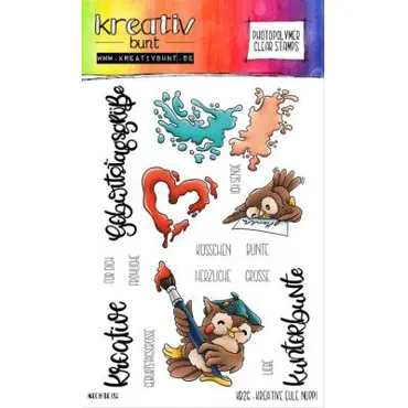 Kreativbunt Clear Stamps Kreative Eule Nuppi
