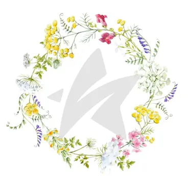 Creative-Depot Designpapier - Sommerblütenkranz