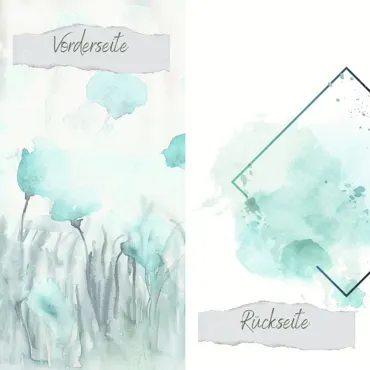 Creative-Depot Designpapier - Aquarell Blumen - Beidseitig bedruckt