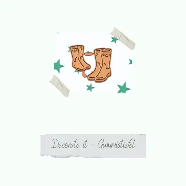 Creative-Depot Die - Decorate it - Gummistiefel