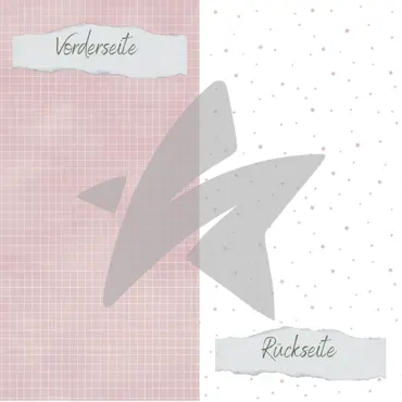 Creative-Depot Designpapier - Basic - Blush - Doodle Gitter + Sternchen - Doppelseitig bedruckt