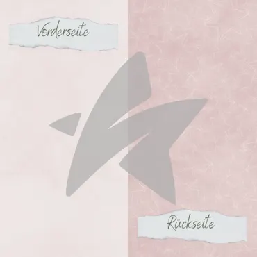 Creative-Depot Designpapier - Basic - Blush - Doodle Sterne + Uni hell - Doppelseitig bedruckt