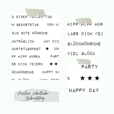 Creative-Depot Stempelset - Positive Labelliebe - Geburtstag