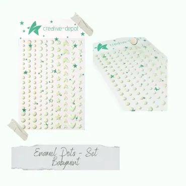Creative-Depot Enamel Dots - Babymint