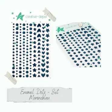 Creative-Depot Enamel Dots - Marineblau