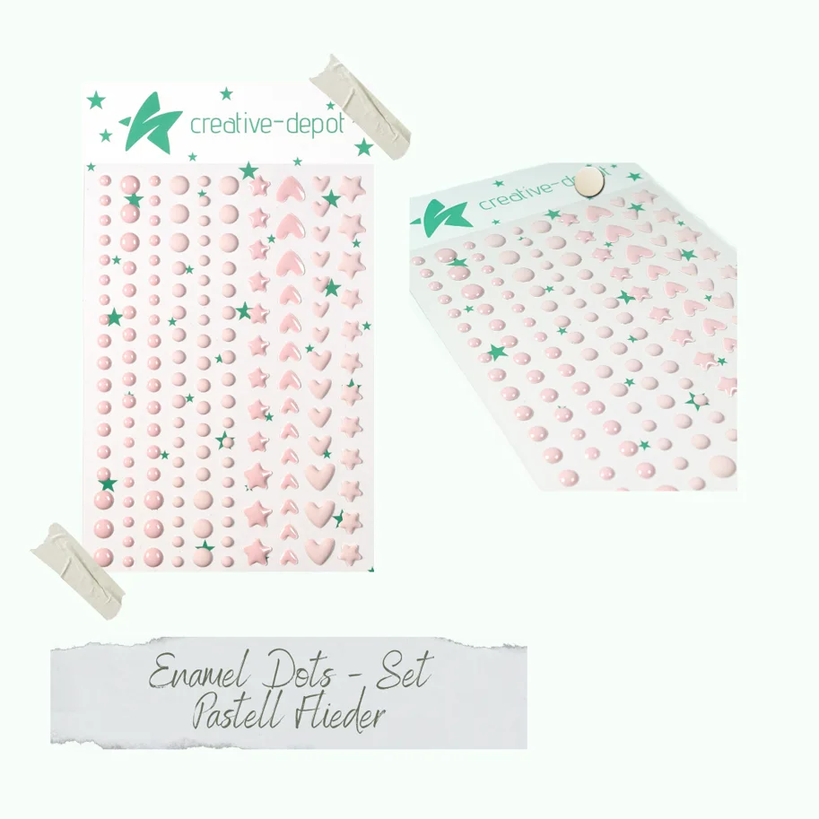 Creative-Depot Enamel Dots - Pastell Flieder