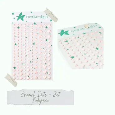 Creative-Depot Enamel Dots - Babyrosa