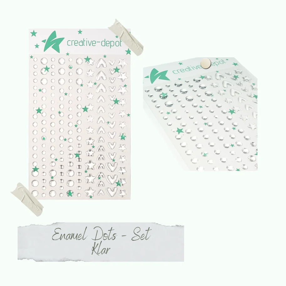 Creative-Depot Enamel Dots - Klar
