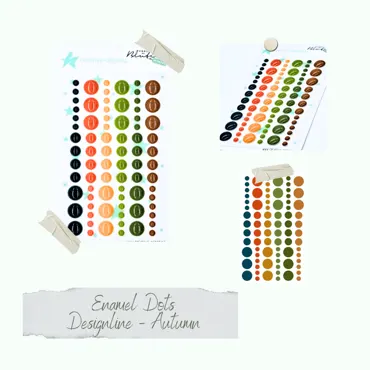 Creative-Depot Enamel Dots - Designline - Autumn