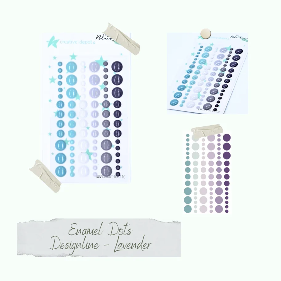 Creative-Depot Enamel Dots - Designline - Lavender