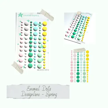Creative-Depot Enamel Dots - Designline - Spring