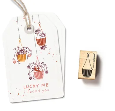 Cats on appletrees Stempel Hängeampel 3 Blumentopf