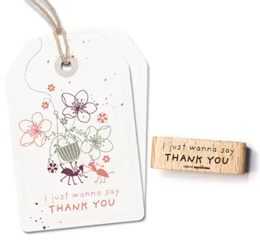 Cats on appletrees Stempel Just Wanna say thank you
