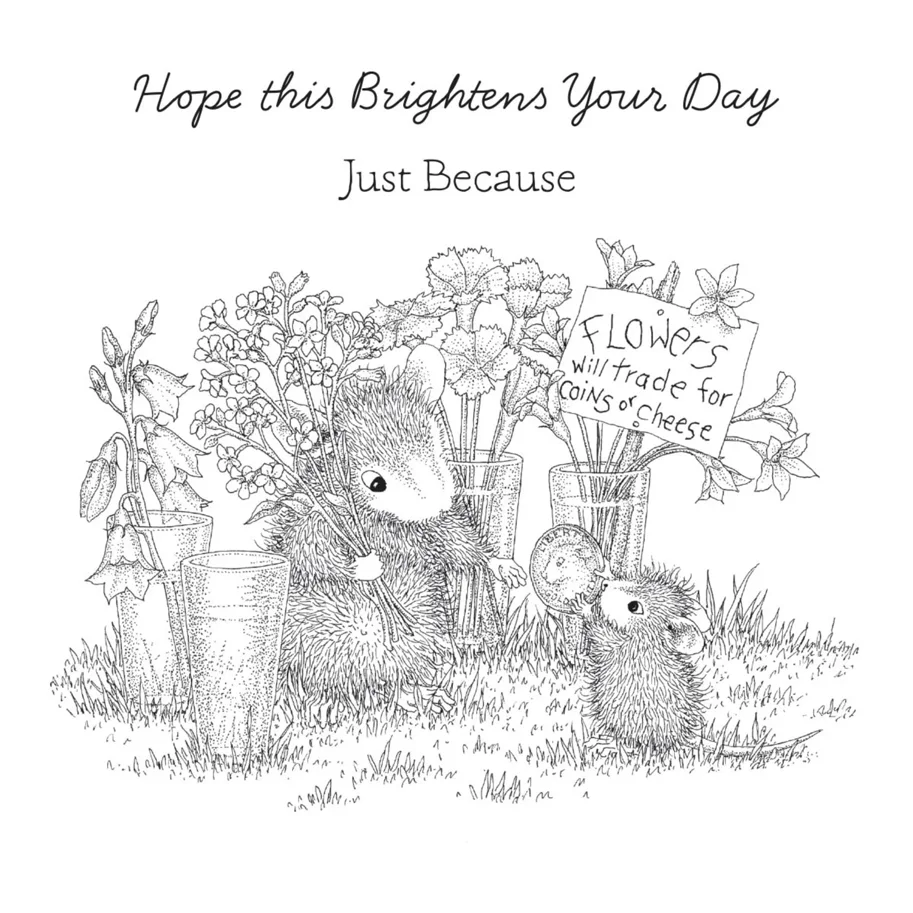 Spellbinders Flower Market Cling Rubber Stamp