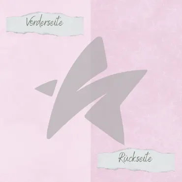 Creative-Depot Designpapier - Basic - Pastell Flieder - Doodle Sterne + Uni hell - Doppelseitig bedruckt