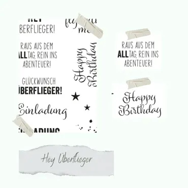 Creative-Depot Stempelset - Hey Überflieger